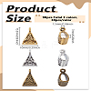 90Pcs 3 Colors Tibetan Style Alloy Tube Bails FIND-LP0007-18-2