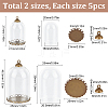 10 Sets 2 Styles Glass Dome Cover AJEW-SC0002-71A-2