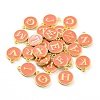 Initial Letter A~Z Alphabet Enamel Charms ENAM-Q437-11-2