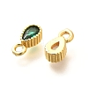 Brass Micro Pave Cubic Zirconia Charms KK-G519-01B-G-2