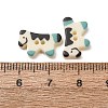 2-Hole Printed Opaque Resin Buttons RE-CBA2984-27-3