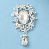 Zinc Alloy Glass Big Pendants LS-PALLOY-Z017-02B-S-1
