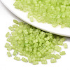 2-Hole Baking Paint Glass Seed Beads SEED-S031-M-SH1204FR-1