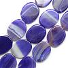 Natural Striped Agate/Banded Agate Beads Strand G-S236-07-1