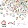 120Pcs Glass Cabochons GGLA-PH0001-25-6