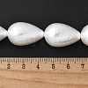 Electroplated Shell Pearl Beads Strands BSHE-F013-13-02-4