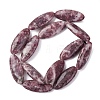 Natural Lepidolite/Purple Mica Stone Beads Strands G-F808-A01-01A-5