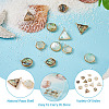 12Pcs 6 Styles Natural Shell Pendant Sets SHEL-CD0001-03-5