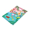 50Pcs 4 Styles Hawaiian Vacation Printed Plastic Gift Storage Tote Bags PL-CBAAD12-06-2