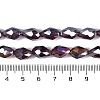 Transparent Electroplate Glass Beads Strands LS-EGLA-N013-T4mm-B03-4