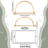 Metal D Bag Handles DIY-WH0888-410G-01-2
