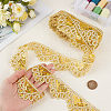 10 Yards Sparkle Polyamide Wavy Flower Lace Trim OCOR-WH20022-023A-3