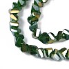 Electroplate Opaque Glass Beads Strands GLAA-N022-4mm-17-4