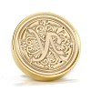 Brass Retro Initials Wax Sealing Stamp AJEW-F045-D14-4