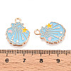 Marine Animals Alloy Enamel Pendants X-ENAM-T022-34H-3