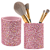 2Pcs Sequins Plastic Eyebrow Pencil Storage Holder AJEW-CL0005-54-1