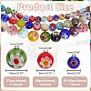 3 Styles Handmade Millefiori Glass Round Beads Strands LAMP-HY0001-16-3