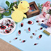 Oval Plastic/Resin Craft Safety Eyes DIY-GL0005-64B-5