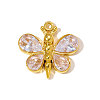 304 Stainless Steel Cubic Zirconia Pendants STAS-OY010-03G-2