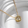 Brass Pave Cubic Zirconia Birth Stone Constellation Pendant Cable Chain Necklaces NJEW-D334-01G-03-1