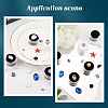 20Pcs 2 Colors Round Jewelry Clear Plastic Loose Diamond Storage Box CON-GF0001-15B-5