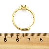 Flower Brass Adjustable Ring Settings KK-G527-01D-G-3