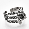 Alloy Cuff Finger Rings RJEW-T008-08-2