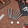 7Pcs 7 Sizes Steel Snap Rivet Setter STAS-BC0004-24-4