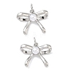 Brass ABS Imitation Pearl Pendants KK-P349-16P-1