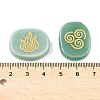 4Pcs 4 Styles Natural Green Aventurine Display Decorations G-F786-02B-05-3