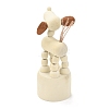 DIY Dog Shape Wooden Small Animal Desktop Ornaments DJEW-G023-01-3