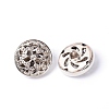 Hollow Alloy 1-Hole Buttons BUTT-WH0019-03B-1