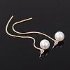 Trendy Imitation Acrylic Pearl Ball Stud Earrings EJEW-JL162-3