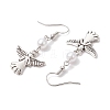 Tibetan Style Alloy Dangle Earrings EJEW-JE05956-02-4