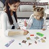  DIY Diamond Painting Rhombus & Triangle Dangle Earring Kits DIY-TA0004-97-19