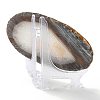Printed Natural Agate Slice Stone Ornament DJEW-M011-04E-3