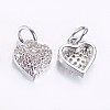 Long-Lasting Plated Brass Micro Pave Cubic Zirconia Charms ZIRC-F069-41P-2