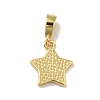 Brass Micro Pave Cubic Zirconia Pendants KK-B059-38G-3