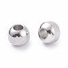 Non-Tarnish Textured 304 Stainless Steel Beads STAS-P306-01C-P-3