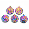 201 Stainless Steel Pendants STAS-N098-142M-2