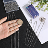 SUNNYCLUE 12Pcs 304 Stainless Steel Satellite Chain Necklaces Set NJEW-SC0001-14A-3