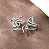 Plant 316 Stainless Steel Non- Piercing Cartilage Earrings AJEW-C044-10AS-3