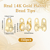 150Pcs Brass Bead Tips KK-BBC0027-85A-2