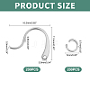 200Pcs 304 Stainless Steel Stud Earring Hooks and 200Pcs Jump Rings STAS-UN0034-93-4