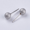 Stainless Steel Ball Stud Earrings STAS-E144-335MP-3