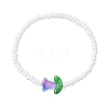 Glass Seed Beads Stretch Bracelets for Women BJEW-MZ00200-07-2