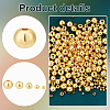   300Pcs 5 Styles Brass Beads KK-PH0005-96-4