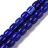 Handmade Lampwork Chevron Beads Strands X-LAMP-K041-01B-21-1