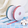 2 Rolls 2 Colors Polyester Ribbon OCOR-TA0001-43-3