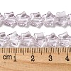 Baking Paint Transparent Glass Beads Strands X1-DGLA-A07-T8mm-KD03-4